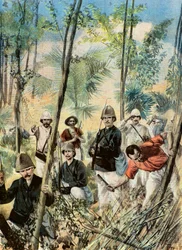 Franse soldaten in de bush