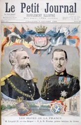 Koning Leopold II van België en Prins Nicholas van Griekenland en Denemarken, 1895