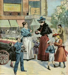 Parijs in de lente,1895 (Illustratie)