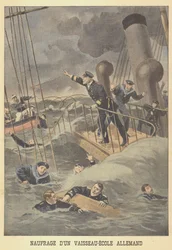 Zinken van een Duits opleidingsschip