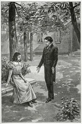 Victor Hugo verklaart zijn liefde aan Adèle Foucher, 19e eeuw