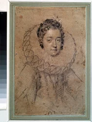 Portret van een dame van de aristocratie