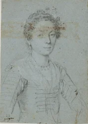 Portret van een vrouw, halflang