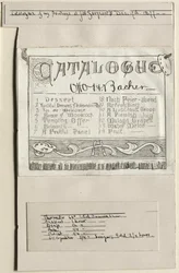 Catalogus van mijn schilderijen bij J. W. Sargents, Cleveland, 17 december 1877, 1877