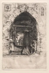 Etsen van Venetië: Wasgoed, 1881