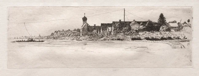 Veerboot bij Schwabel Weiss, 1879