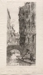 Ponte del Pistor, Venetië, 1880