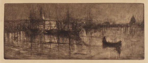 Een Natte Avond in Venetië, ca. 1880