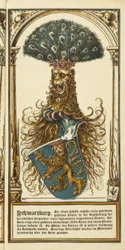 De stamwapens van de Duitse vorstenhuizen: Schwarzburg