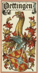 De stamwapens van de Duitse vorstenhuizen: Öttingen