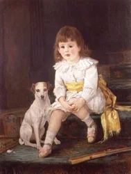 Meester Baddeley van Derby met zijn hond