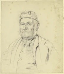 Portret van de oude molenaar van Streatley (?)