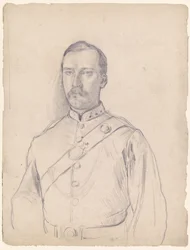 Portret van een man in uniform, halffiguur