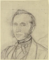 Portret van een man met bakkebaarden