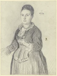 Portret van mevrouw Tom Plews