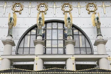 Kerk Am Steinhof (Leopoldkerk), ontworpen door Otto Wagner, Wenen, Oostenrijk