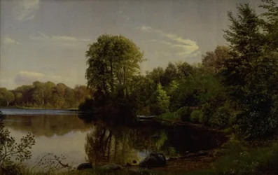 Avond bij Bondedammen in Hellebæk