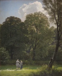 Linnen bleken in een open plek