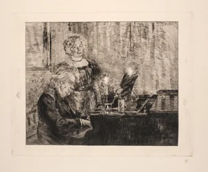 Edvard en Nina Grieg bij de Piano