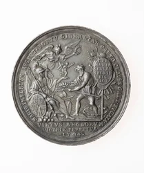 Medaille ter herdenking van Britse overwinningen, 1704 (zilver)