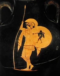Krijger in wapenrusting ... (terracotta)