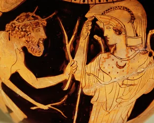 Odysseus en Athena bij de ontmoeting met Nausicaa ...