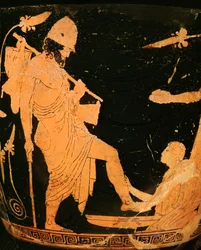 De verpleegster Euriklea wast Odysseus