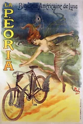 Poster die La Peoria fietsen adverteert