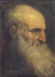 Hoofd van een man (voorzijde), ca. 1588-90