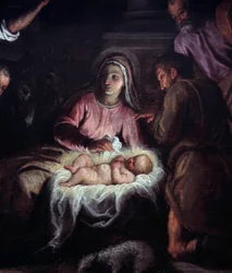 De Aanbidding van de Herders (detail)