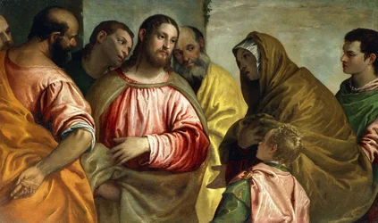 Christus en de weduwe van Nain, ca. 1550-55 (olieverf op doek)