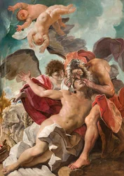 Het offer van Isaak (olieverf op doek)