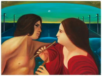 Mythologica n°1: Aphrodite, 2025 (olieverf op houtpaneel)
