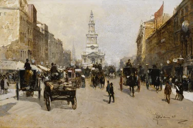 De Strand, Londen, 1888