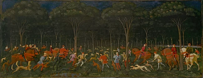 De jacht in het bos, ca. 1465-70