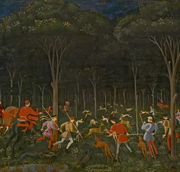 De jacht in het bos, c.1465-70 (detail)