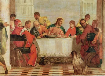 Detail van Het feest in het huis van Levi, 1573 (detail)