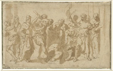 Marteling van de heilige Sebastiaan (?)
