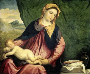 Madonna met slapend kind