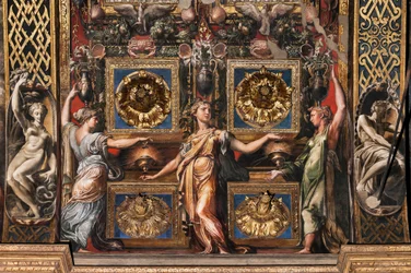 De drie wijze maagden en drie dwaze maagden (detail)