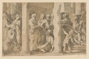 Heiligen Petrus en Johannes genezen een lamme