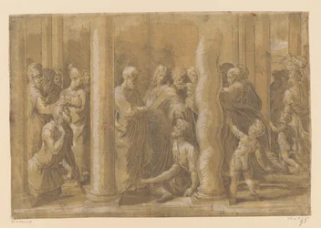 Heiligen Petrus en Johannes genezen een lamme