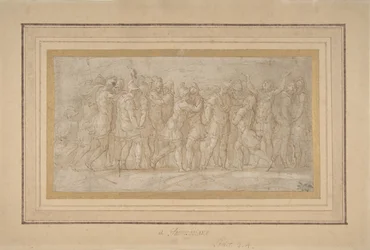 Romeinse of Griekse krijgers vieren na een overwinning, 1503-40