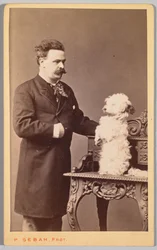 Portret van een Man en zijn Hond