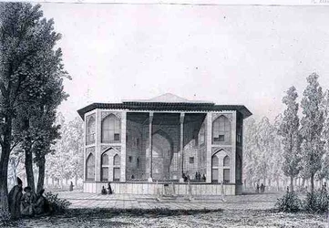 Paviljoen van de Acht Paradijzen, in Isfahan, uit 