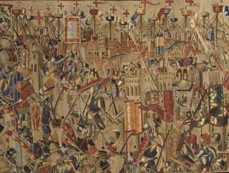 De Pastrana Wandtapijten, vervaardigd in Tournai, waarschijnlijk uit de werkplaats van Passchier Grenier, ca.1471 - 1475 (wandtapijt)
