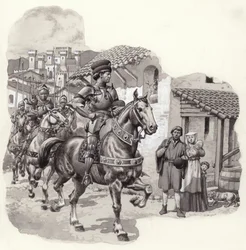 Sigismondo Malatesta, Italiaanse huurling (gouache op papier)