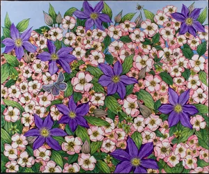 Een paarse vlek, 2011 (acryl op calico)