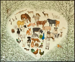 In het hart van alles, 2013 (acryl op calico)