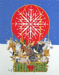 Kerstreis (olieverf op doek)
